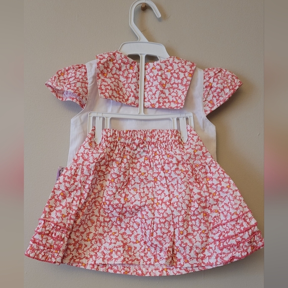 Little home baby girl 6-9 mos cotton skirt suit - daddy's little ladybug - Picture 8 of 8